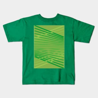 Green diagonals. Kids T-Shirt